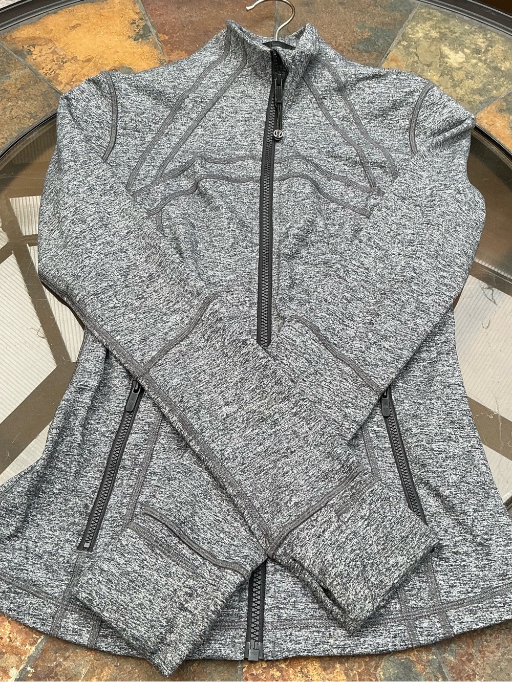 LULULEMON Align Jacket-Size 6. Heather Gray Back Vent Performance Jacket